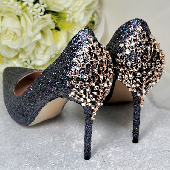 sparkly evening shoes