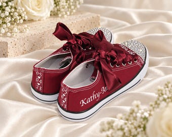 Bridal Party Trainers Sneakers: Personalised Wedding Shoes