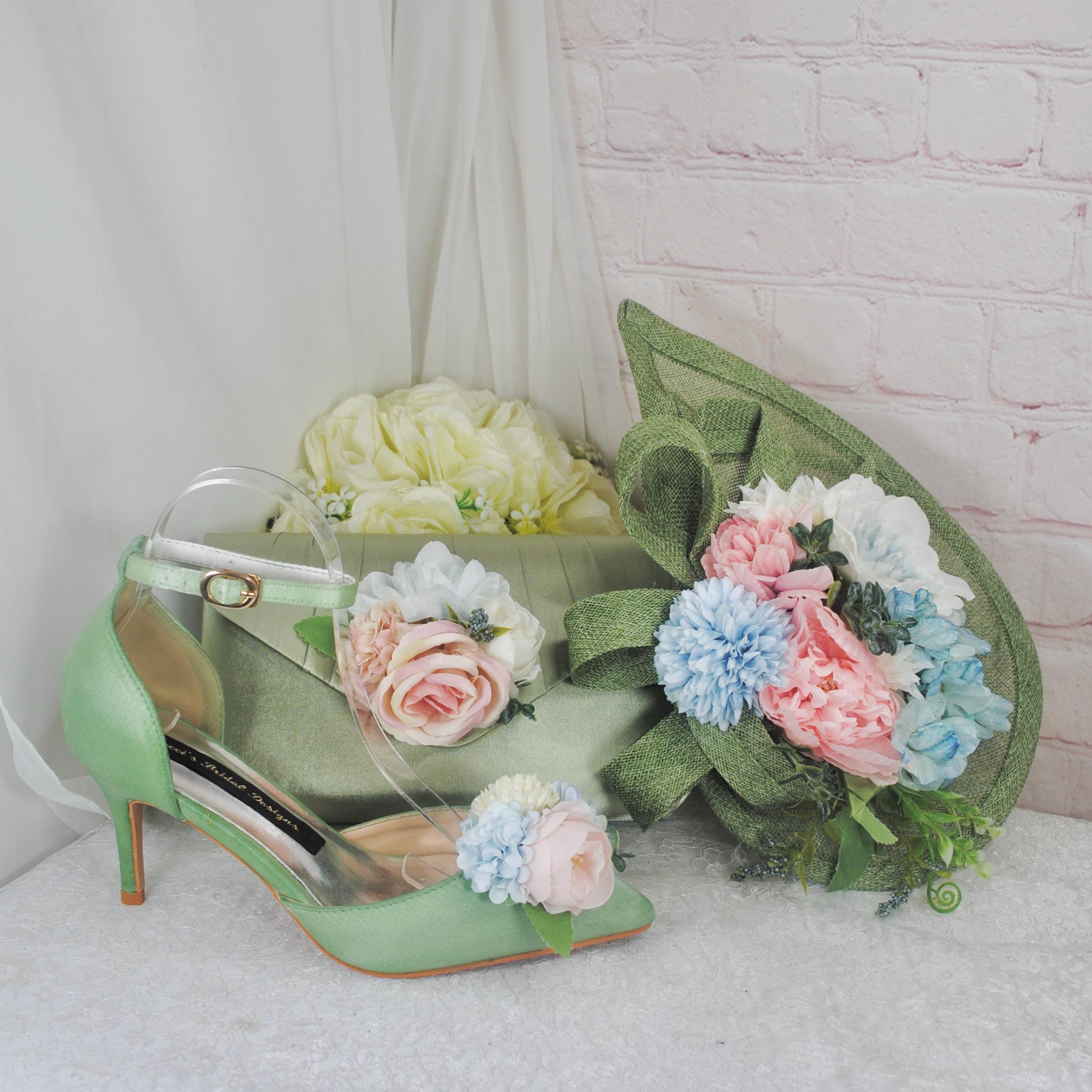 Sage Green Bridesmaid Sandals - Etsy