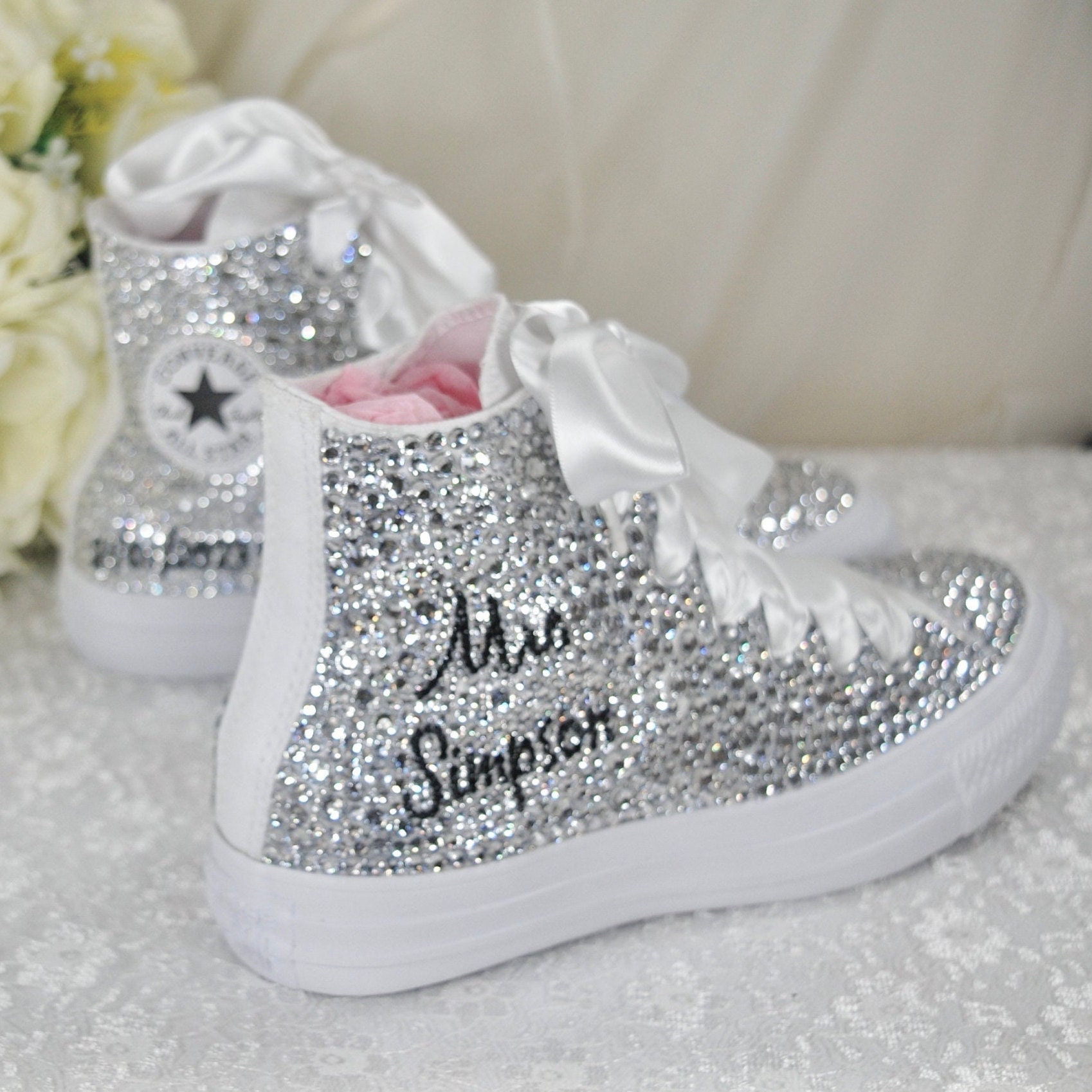 Tina Women's Trainers Athletic Shoes Sneakers Sequins Bling Bling