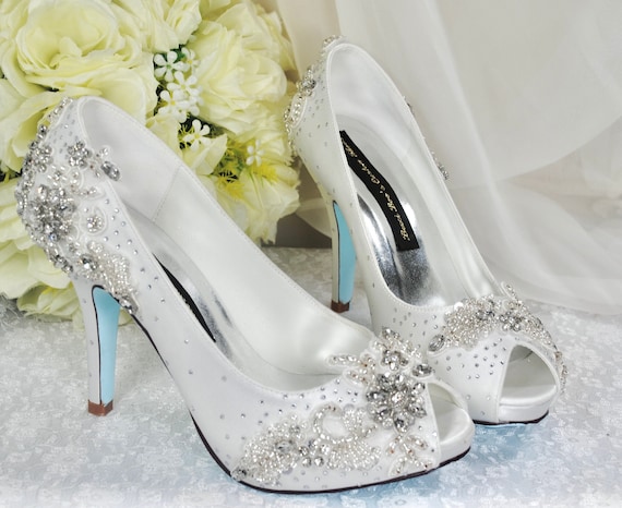 Blue Soled Wedding Shoes