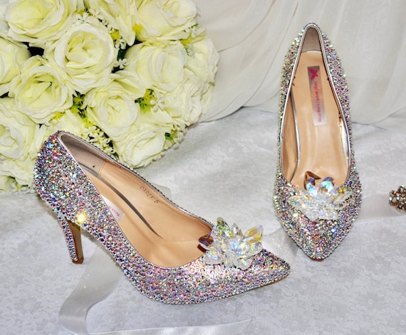 Wedding Shoe Clips Beautiful Cinderella Crystal Brooches - Etsy