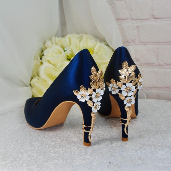 Wedding Shoes Navy Heels And Matching Bag Navy Heels And Bag