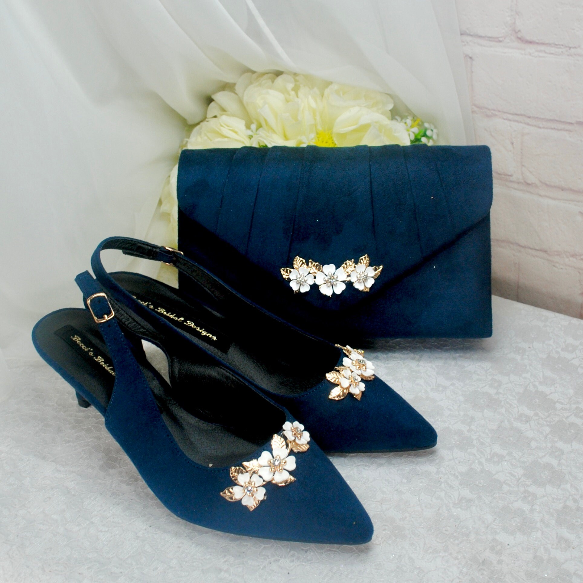 Navy blue shoes for wedding guest deals