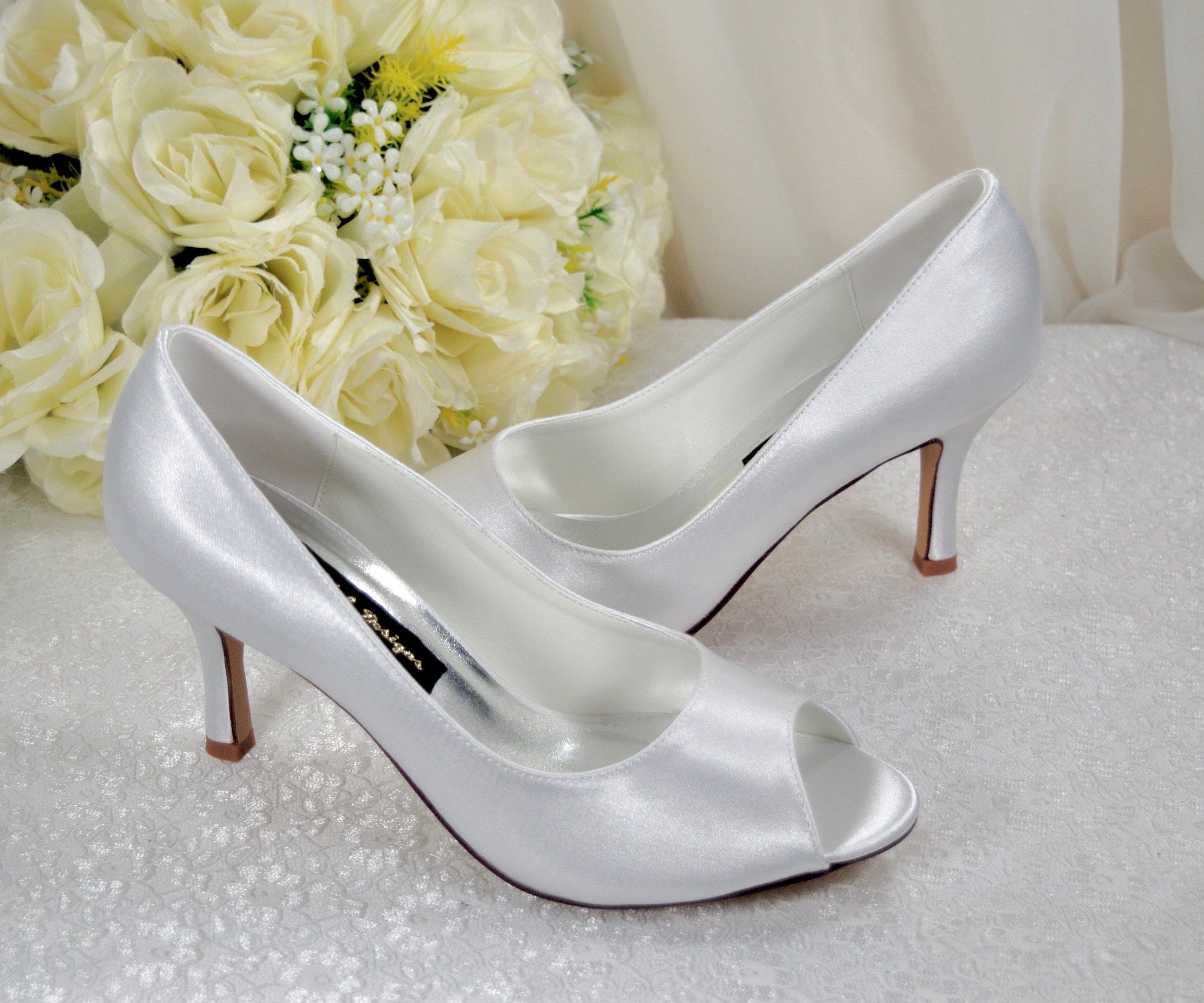 Online Shopping 3 inch High Heel Elegant Gladiator Bridal Shoes White Peep  Toe Sandals 2020 1320080715 - Ricici.com