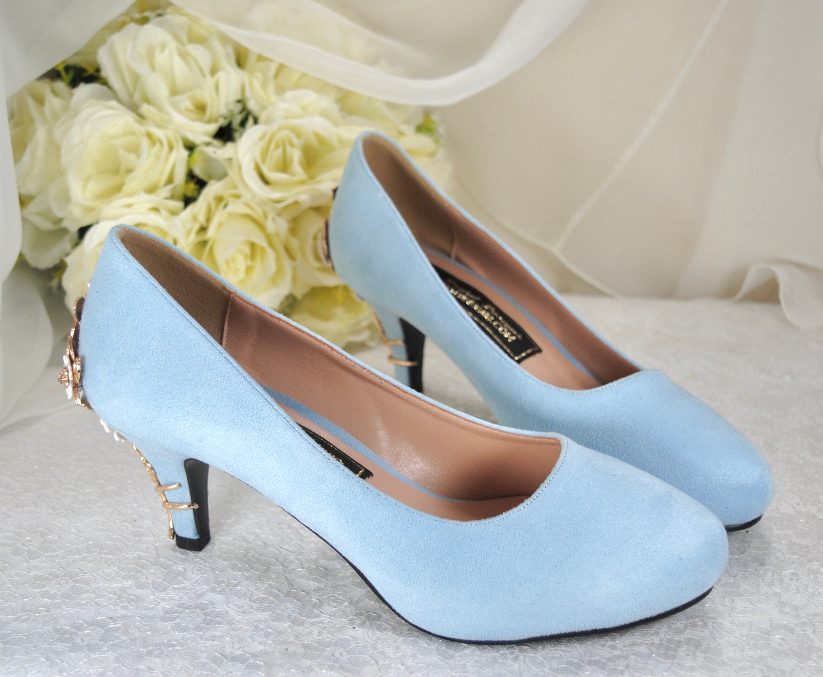 Louboutin Wedding Shoes Blue Sole  Unique wedding shoes, Blue wedding shoes,  Converse wedding shoes
