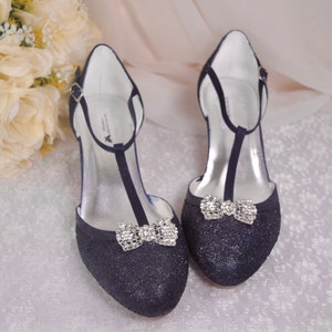 navy wedding shoes for mother of the bride