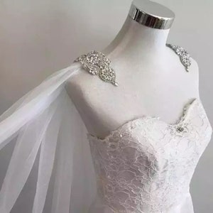 Wedding Cape - Bridal Drape Cape Veil