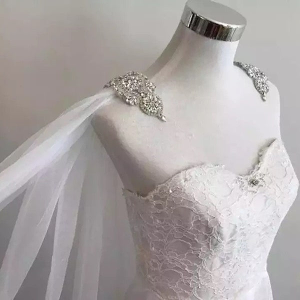 Wedding Cape - Bridal Drape Cape Veil