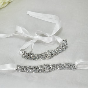 Crystal Strass Ankle Straps: Brautschuhzubehör