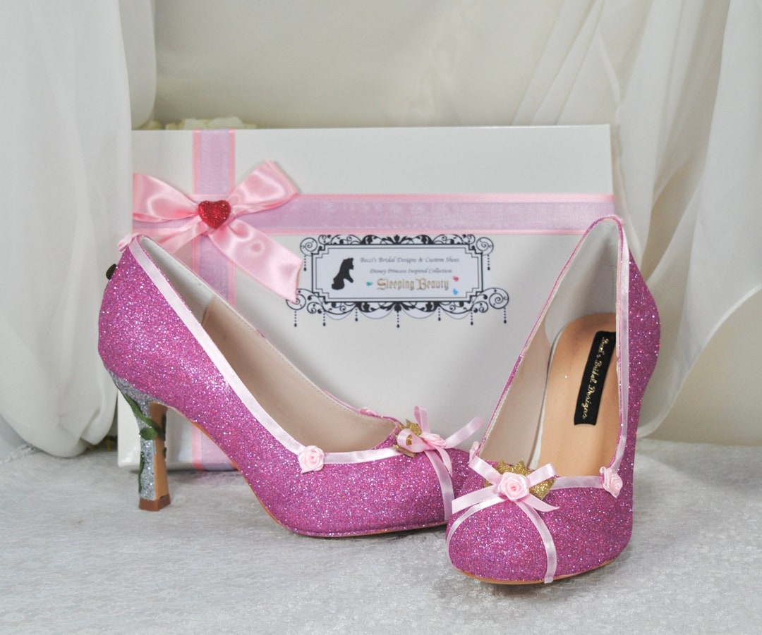 靴 original ribbon glitter pumps original ribbon glitter pumps (black)