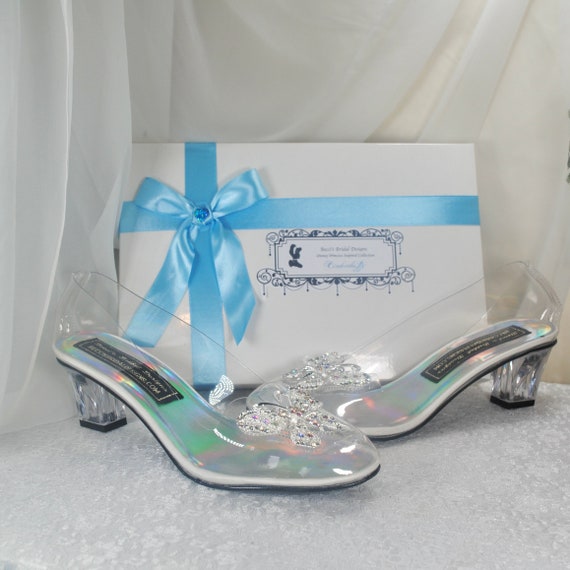 Amazon.com: Tiktalk Cinderella Glass Slipper Crystal High Heels Shoes  Figurine Ornaments for Girls Coming-of-Age Ceremony Gift Birthday Party  Decorations(Blue),5.4x4.3x2.5inches : Home & Kitchen