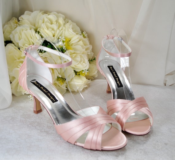 Blush pink heels wide fit hot sale