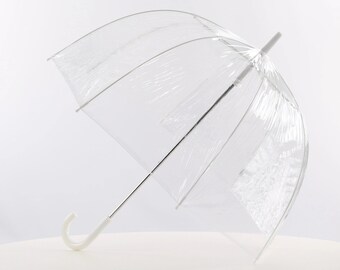 Clear Wedding Umbrella, Personalised Umbrella, Wedding Brolly, Rainy Wedding , Bridal Brolly, Bridal Umbrella