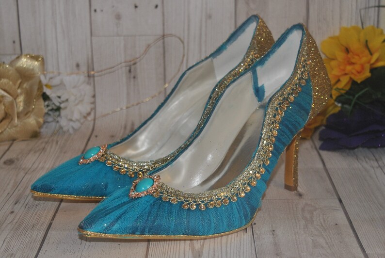 Disney Jasmine Shoes Luxury Princess Inspired Collection Etsy