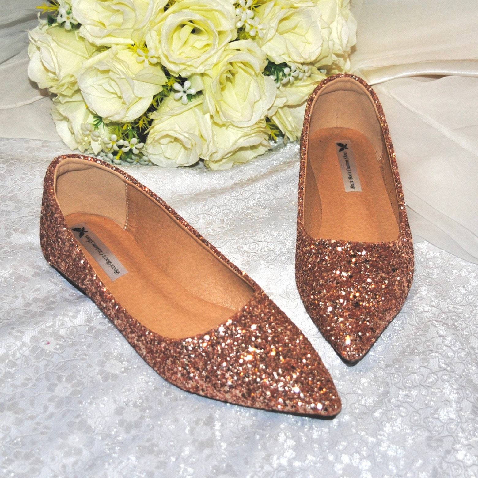 Flat evening best sale shoes