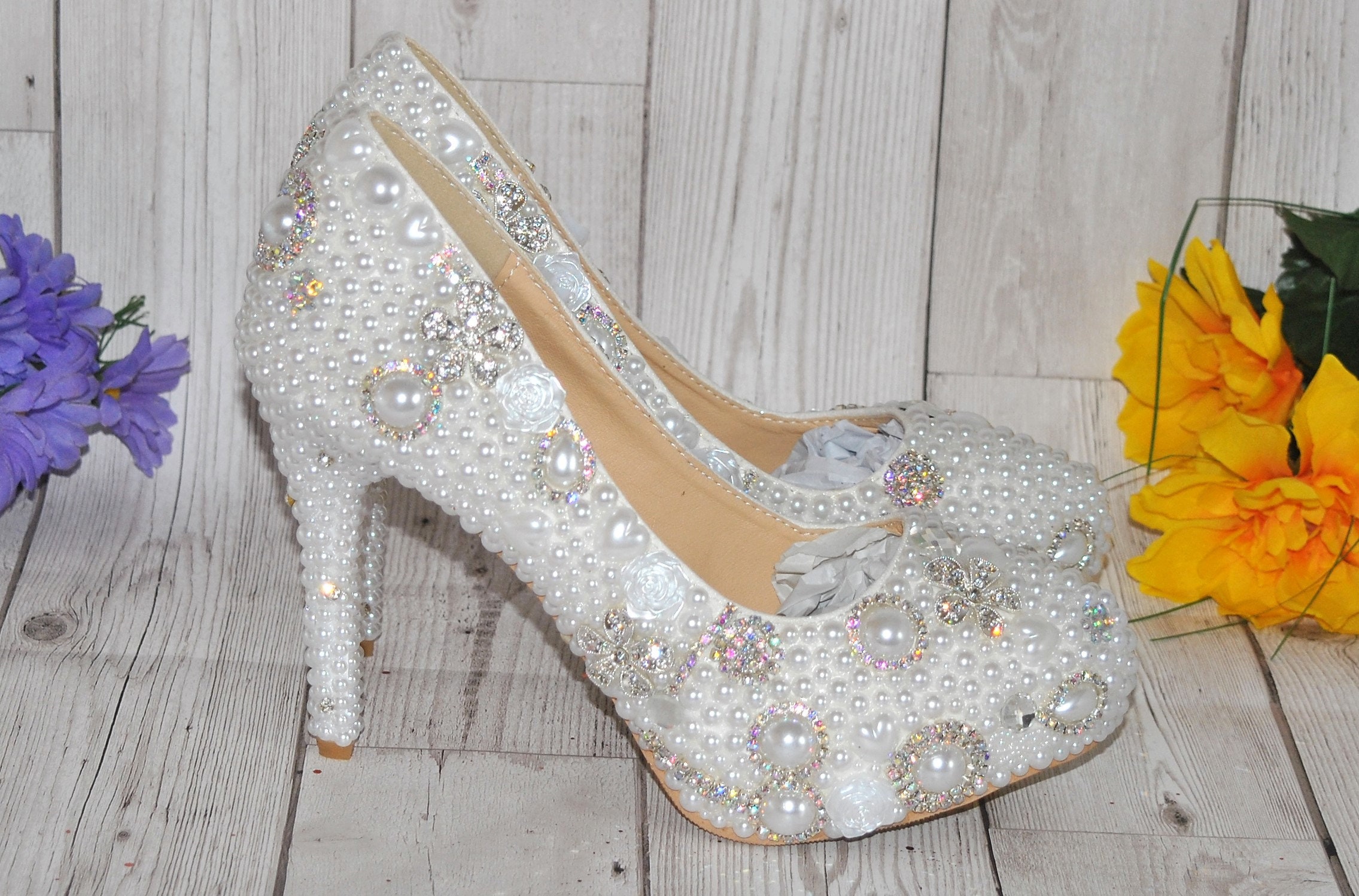 Stunning Embellished Bridal Shoes 