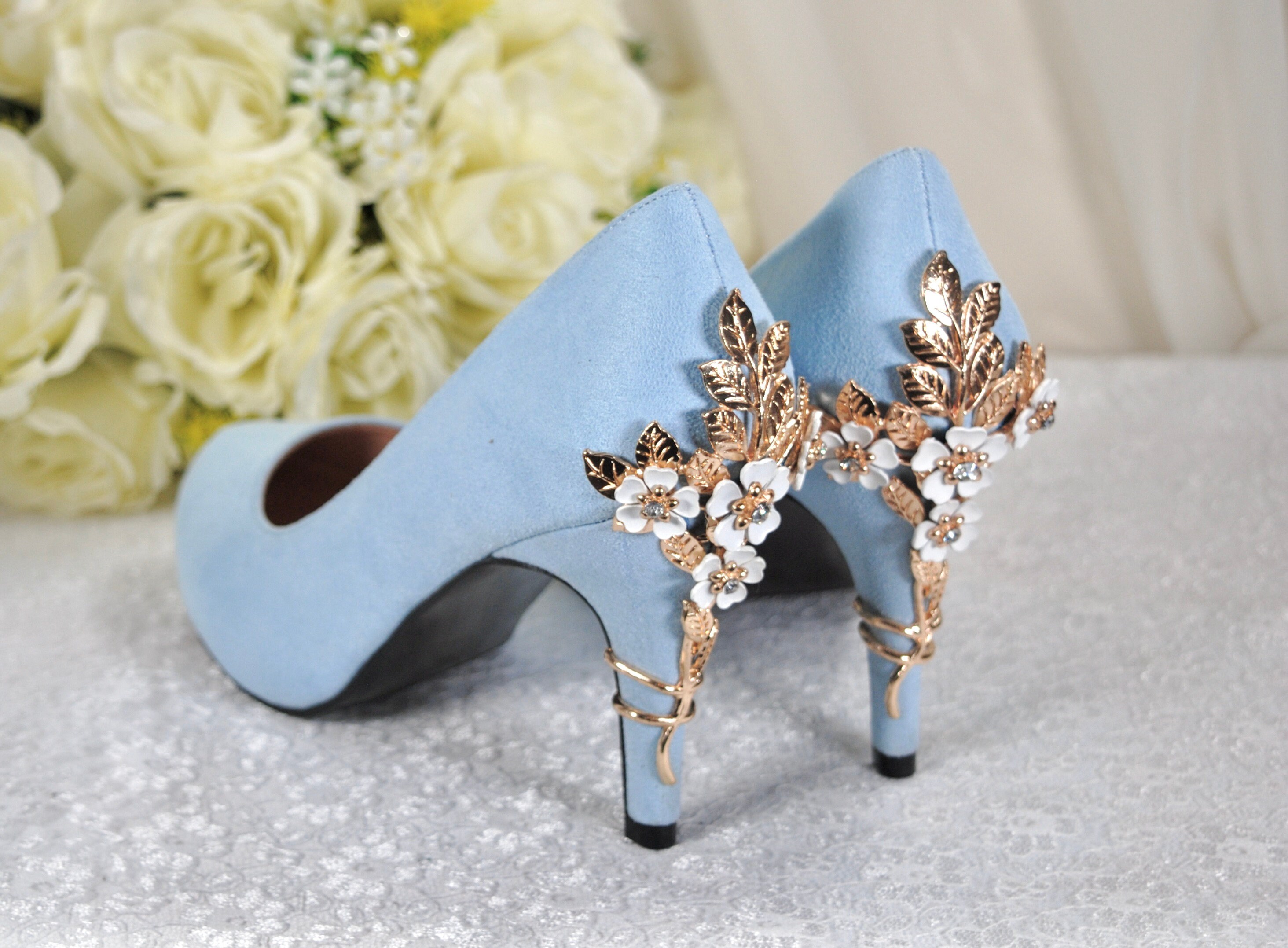 Louboutin Wedding Shoes Blue Sole  Unique wedding shoes, Blue wedding shoes,  Converse wedding shoes
