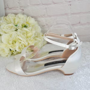 Low Block Heel Bridal Sandals: 3cm Heel Wedding Shoes Custom Colours