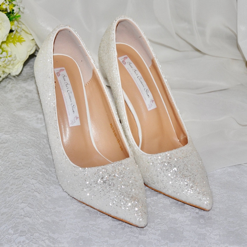 Brautschuhe Glitzer