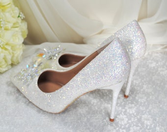 Zapa Joyer Cenicienta Zapatilla De Cristal Para Boda Para Pedir