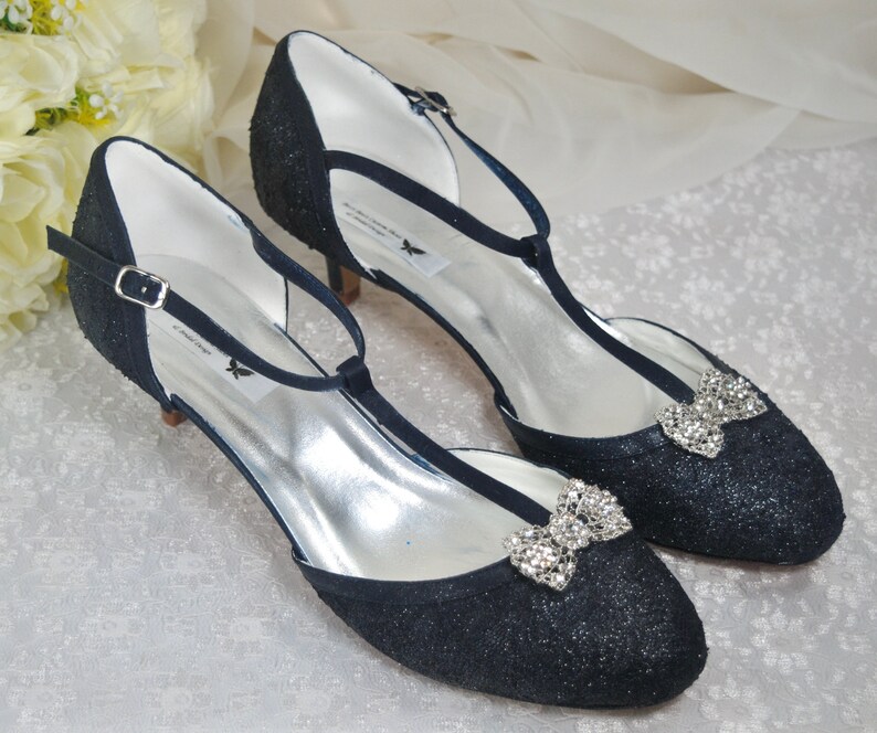 Navy Lace Wedding Shoes Mother of the Bride/groom Evening Etsy