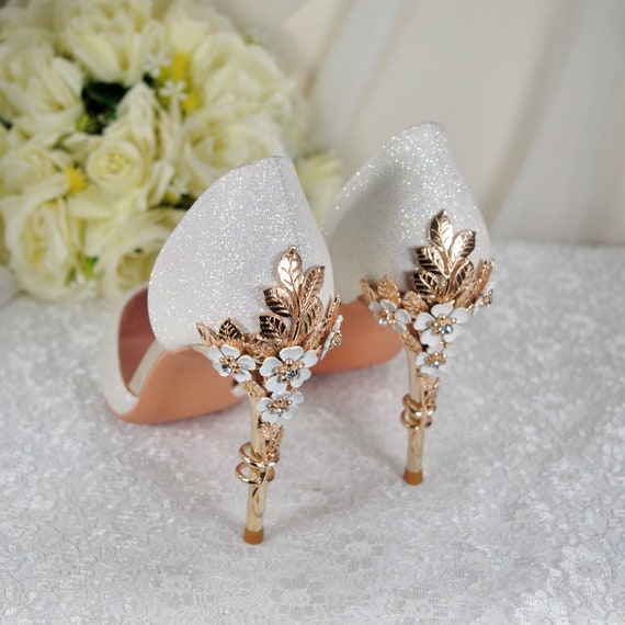Embellished Satin Wedding Shoe Liz Rene Bliss 703 | DimitraDesigns.com
