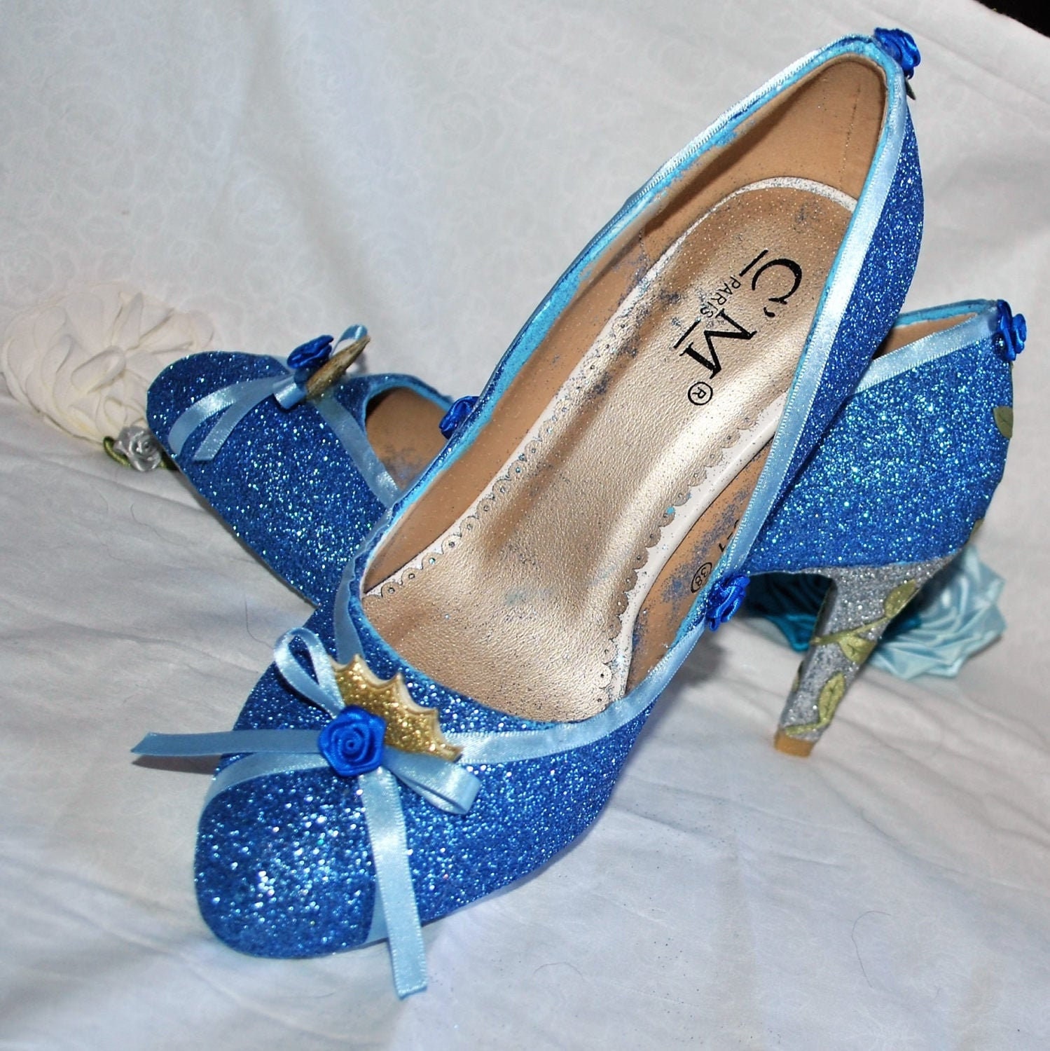 Exclusive Shoebox Kids Girls Mary Jane Wedding Party Shoes Glitter Bridesmaids Low Heels Princess Dress Shoes 