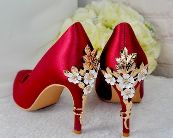 bridesmaid shoes with burgundy dress a line dress wedding guest Suzhoufashion A Line Burgundy Wedding Guest Dress Ruched Tea-Length Formal Dress