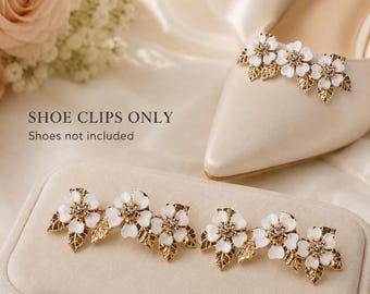 Cherry Blossom Shoe Clips: Handmade Floral Wedding Accessory