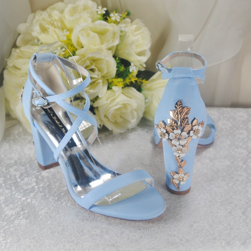 pale blue wedding shoes uk