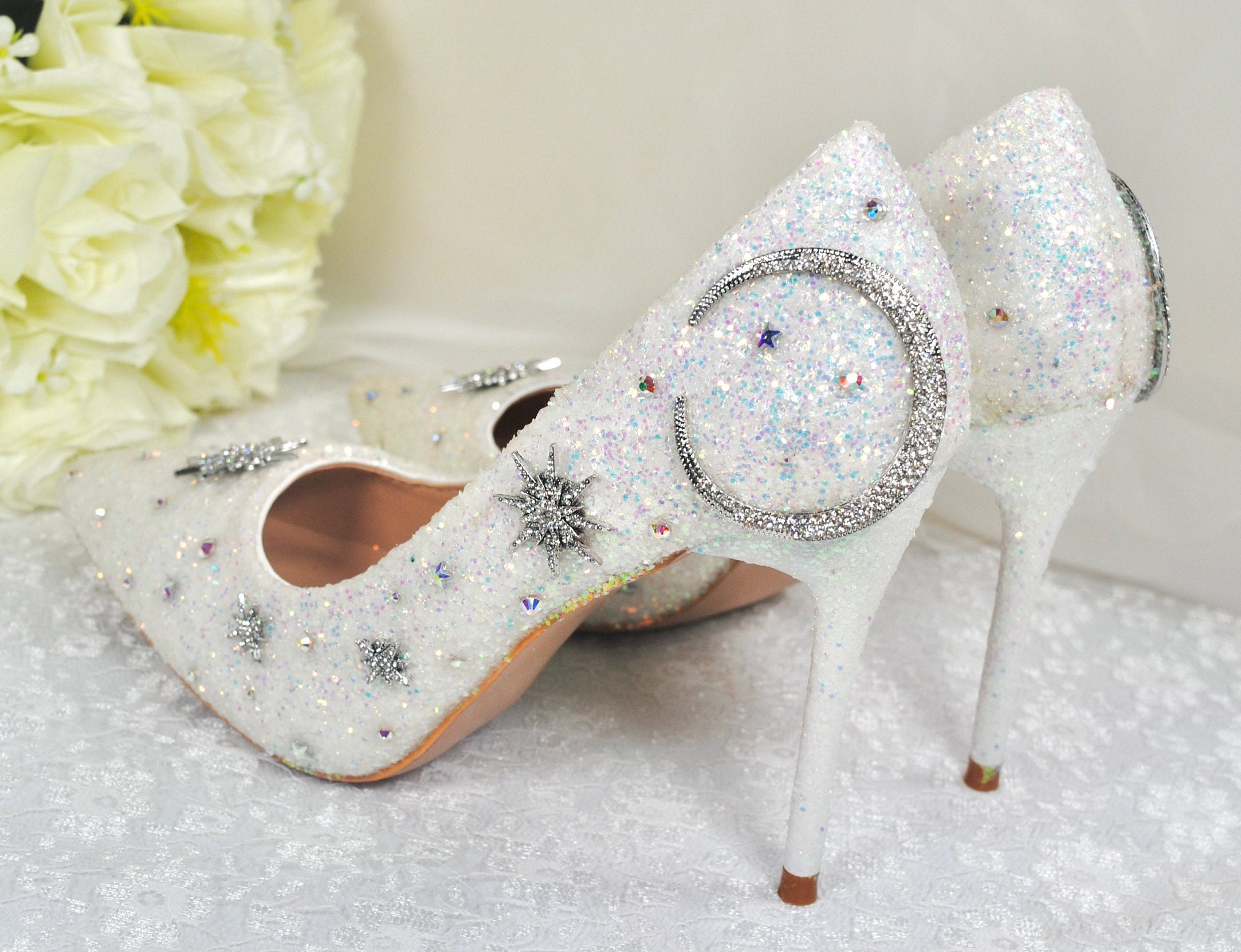 Gently worn *After Midnight Gold Glitter Studded Men’s Shoes Sz. 9, with box Golden Goose Super-Star: the first sneaker with the star main image 2