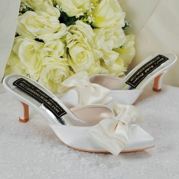 Bridal top shoes mules