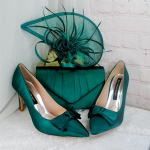 green dress shoes and matching bag Green Shoes and Matching Bag