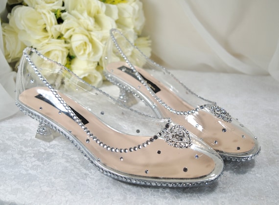 Cinderella Wedding Shoes Princess Bridal Shoes Transparent 