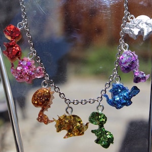 Dino Party Necklace - Rave Accessories, EDM, Festival Fashion, Raver, Dinosaur, Excision, Music Festival, 90s rave, Clubs, Headbanger,
