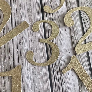 Zahlenstanzen - Papierzahlen 0-9 - Glitterzahlen Die Cut - Glitterpapierzahlen - Glitterzahlenform - Zahlen - Papierzahlen