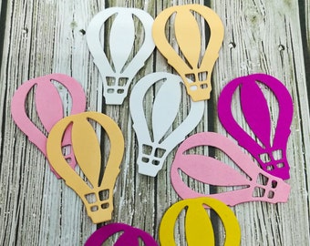 Air balloon die cuts - Air balloon cutout - Hot Air balloon - Paper die cut - Colorful paper - Paper Air balloon - Colorful Air balloon