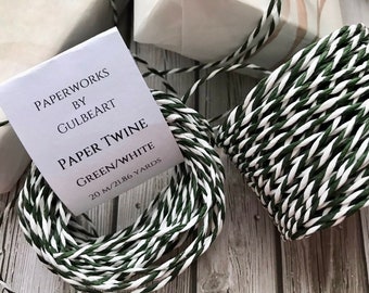 Paper Wrapping twine - Gift wrap - Twine - Paper twine - Gift wrapping - Packing twine - Decorative rope - Bakers cord - Christmas twine