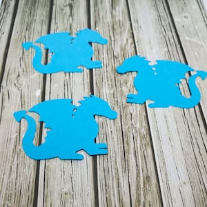 Drachen gestanzt - Paper Die Cut - Papier Drache - Drachen - Papier Drache Ausschnitte - Papier Drache Stanzteile - Großer Drache - Kleiner Drache