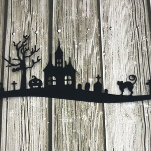 Wykrojniki Skyline - wykrojnik House Skyline - motyw Halloween Skyline - ozdoby do kartek papierowych - artykuły do tworzenia kartek - czarna scena