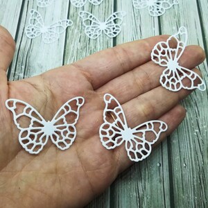 Paper butterflies - Butterfly cutouts - Die cut butterflies - Set of butterflies - Paper die cut - Butterfly confetti - Paper butterfly