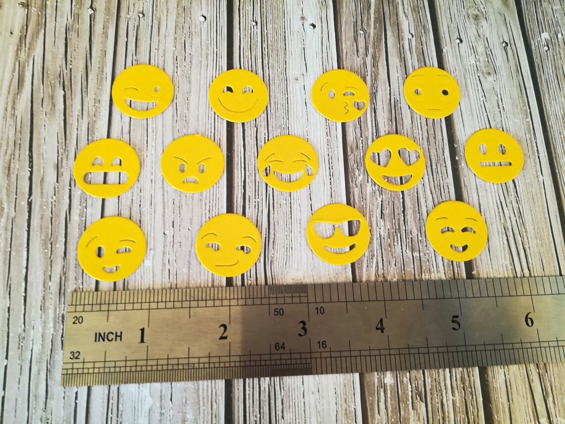 Paper Emoji Die Cuts Paper Emoji Cutout Paper Emoji Etsy