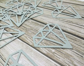 Paper diamond - Die cuts - Diamond cutouts - Diamond confetti - Diamond die cut - Party decorations - Table confetti - Diamond decorations