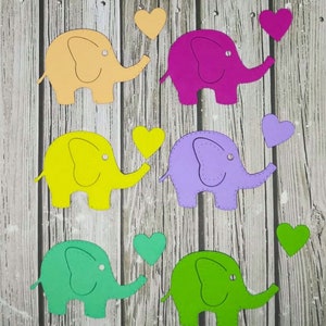 Éléphants en papier découpés - Éléphants en papier découpés - Éléphants en papier - Éléphants en papier découpés - Éléphants en papier cartonné - Éléphants blancs - Éléphants gris