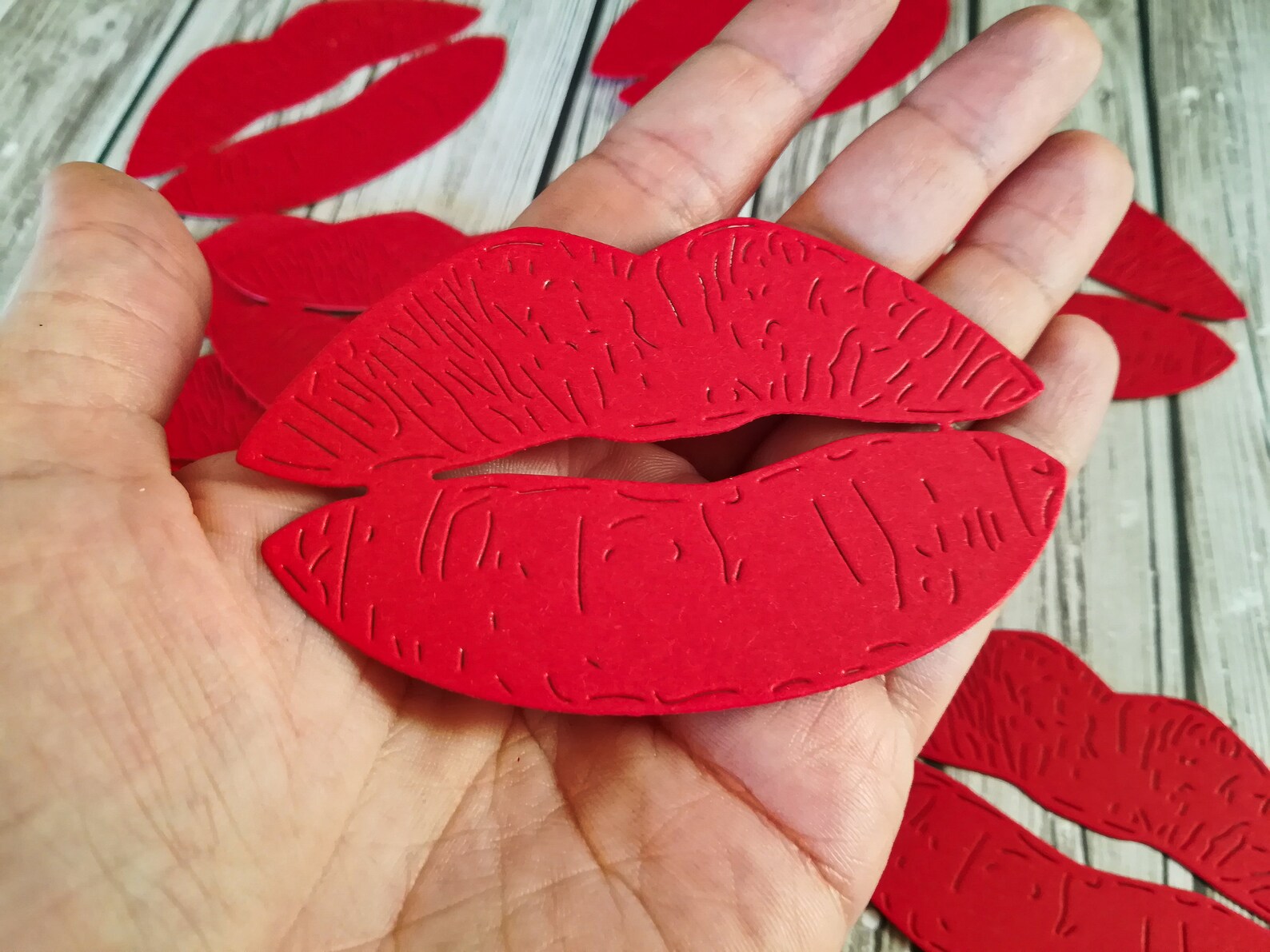 Paper Lips Die Cuts Paper Lips Cutouts Paper Lips Paper Die Cut 20