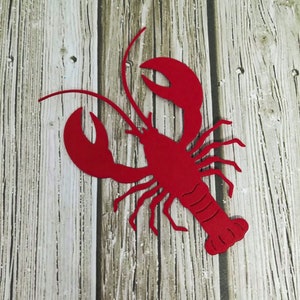 Homard en papier - Découpes de homard - Homards découpés - Lot de homards - Découpes en papier - Confettis de homard - Homard en papier - Homards