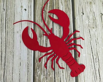 Summer Placeholder Scrapbooking Cardmaking 4 ~ Name Tags Shore Lobster Die Cuts ~ Qty Journal Clambake Beach Summer Dinner