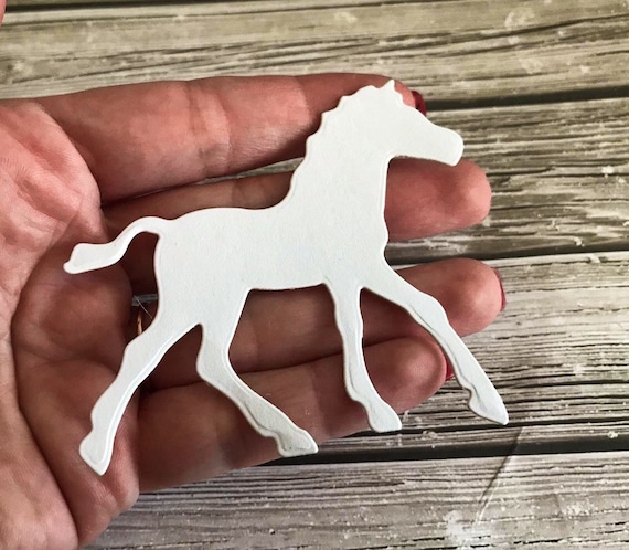 Paper horse diecut Paper horse cutout Paper horses Paper | Etsy