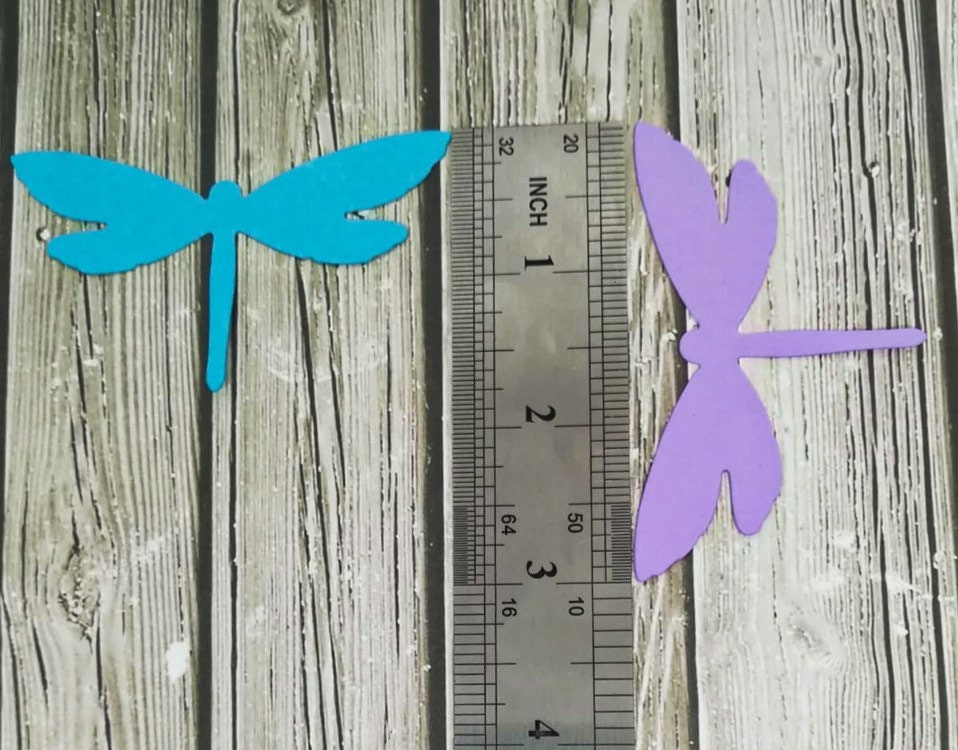 Paper Dragonfly Die Cut Dragonfly Mix Color Dragonfly Etsy UK